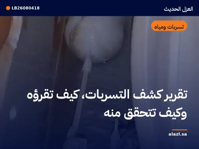 غلاف المقالة: تقرير كشف التسربات: كيف تقرؤه وكيف تتحقق منه — إطار من أعمالنا خلف عنوان المقالة